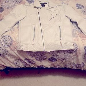White leather jacket